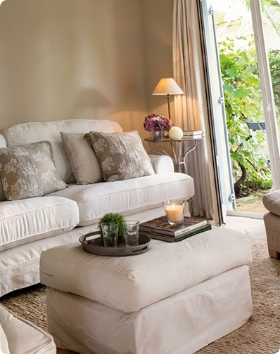 Cortina de linho sob medida com prega fêmea para sala de estar