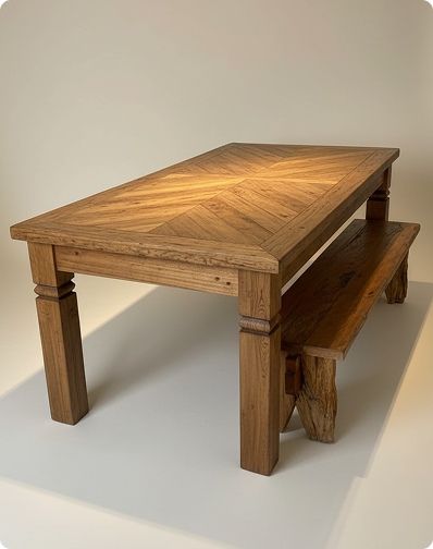 Cristaleira rústica em madeira maciça para decoração de interiores