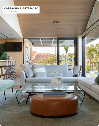 Tapete clássico para living de alto padrão no Brooklin